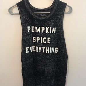 Pumpkin Spice Everything fall muscle tank